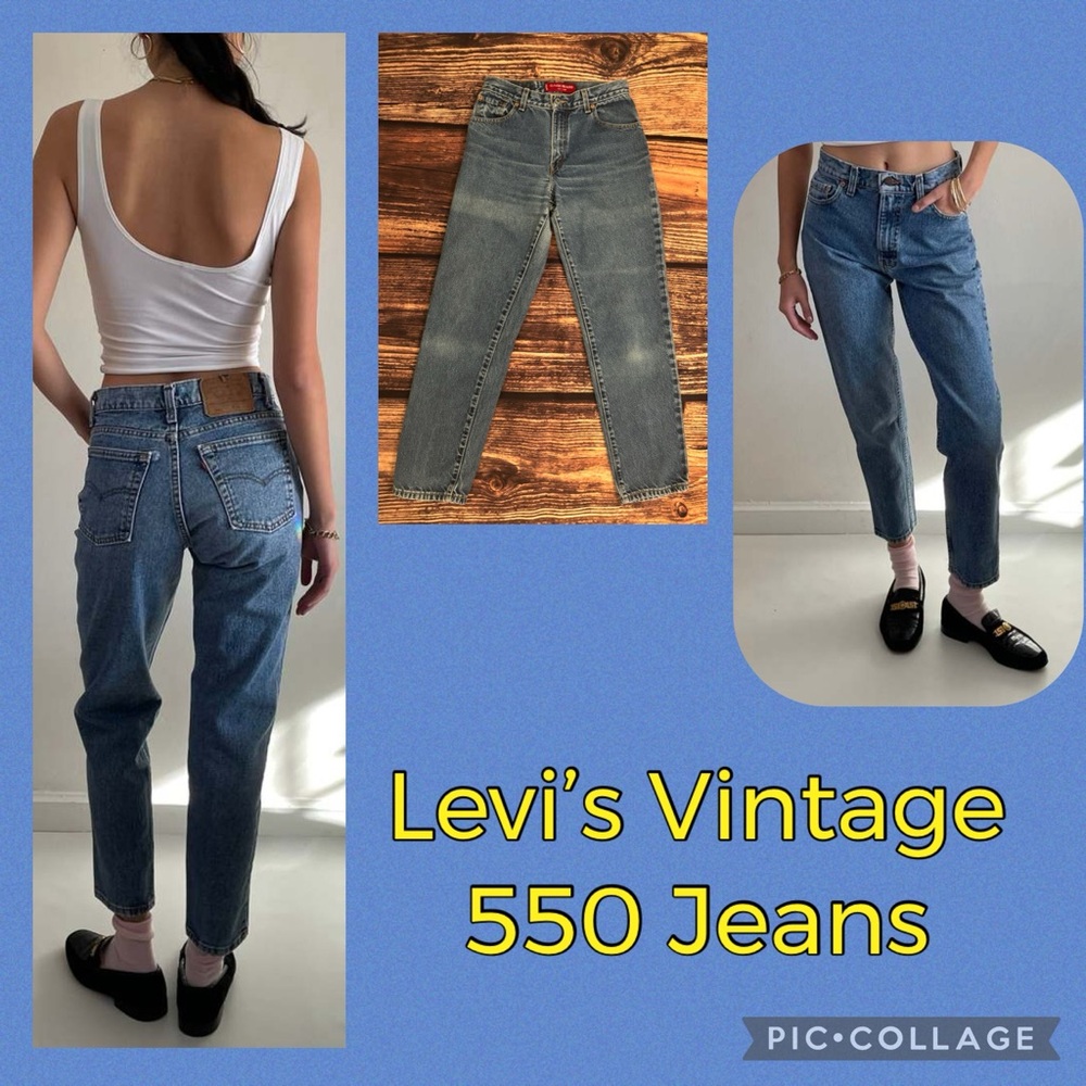 Levi’s 1990s Vintage 550 8 Medium Denim Relaxed Jeans 501 100% Cotton 27 / 2-4